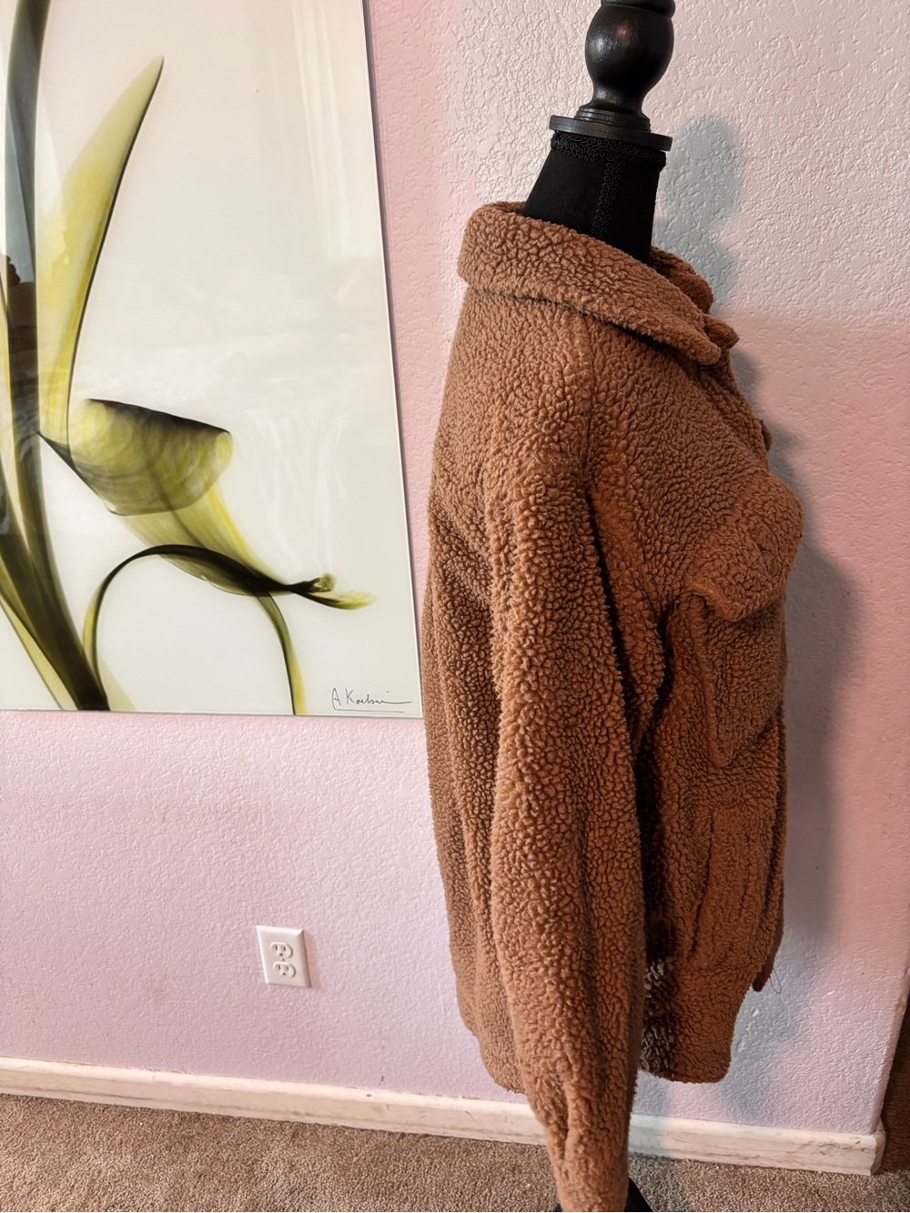 American Eagle Teddy jacket size small - Picture 2 of 5